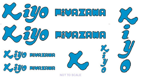Kiyo Miyazawa Bicycle Decals / Stickers