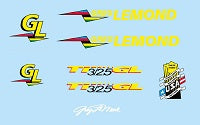 LeMond Set 25-Bicycle Decals