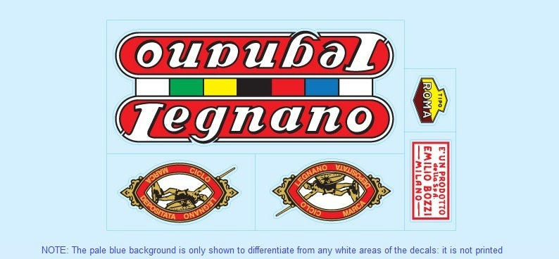 Legnano Set 1-Bicycle Decals