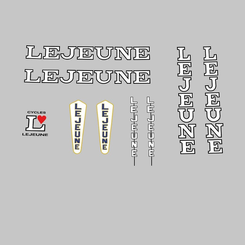 Lejeune Set 50-Bicycle Decals