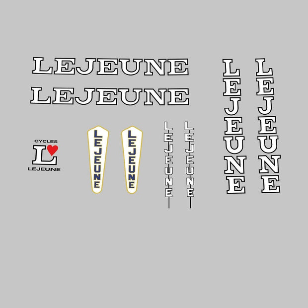 Lejeune Set 50-Bicycle Decals