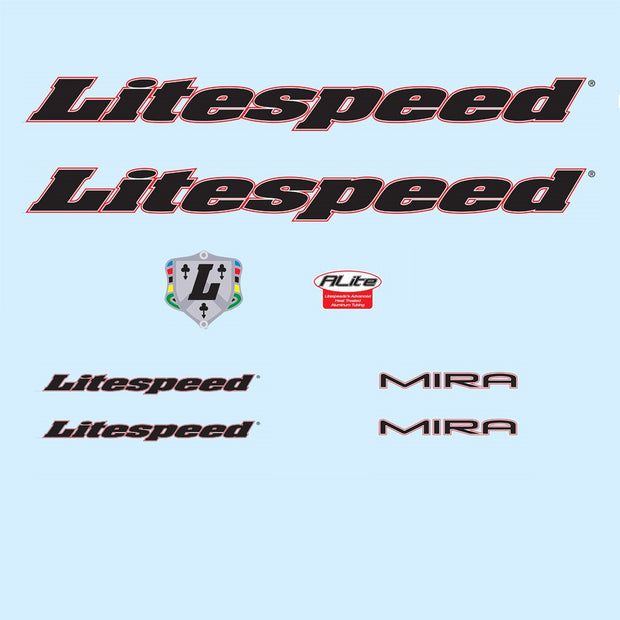 Litespeed MIRA Bicycle Decals / Stickers