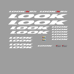 Look 585 bicycle decals - white