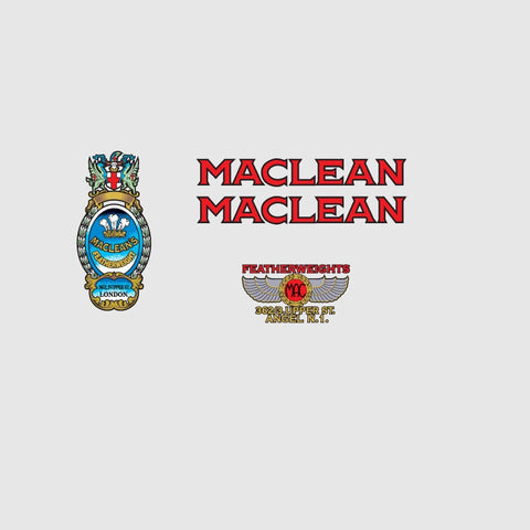MacLean Bicycle Transfers / Decals