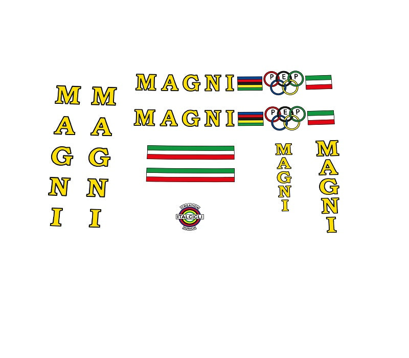 Magni Set 50-Bicycle Decals