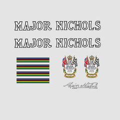 Major Nichols Set 305-Bicycle Decals