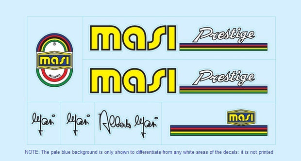 Masi Set 2-Bicycle Decals
