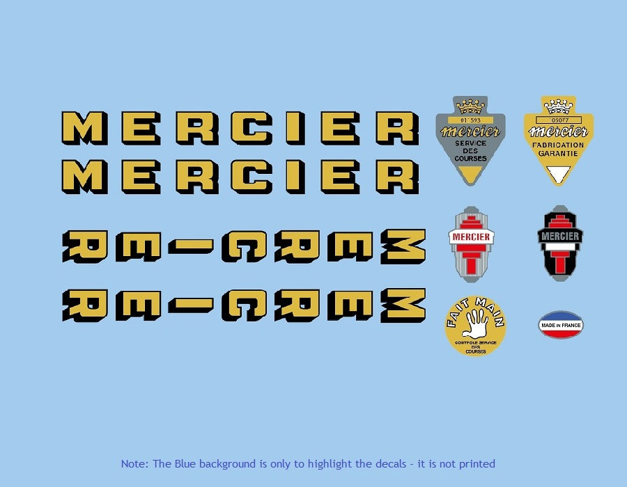 Mercier Set 12-Bicycle Decals
