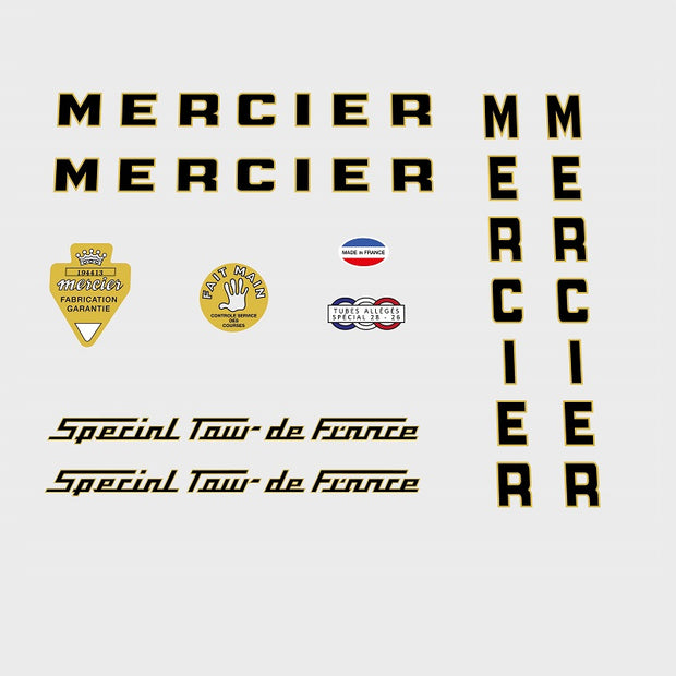 Mercier Set 500-Bicycle Decals
