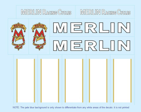 Merlin (UK) Bicycle Transfers / Decals