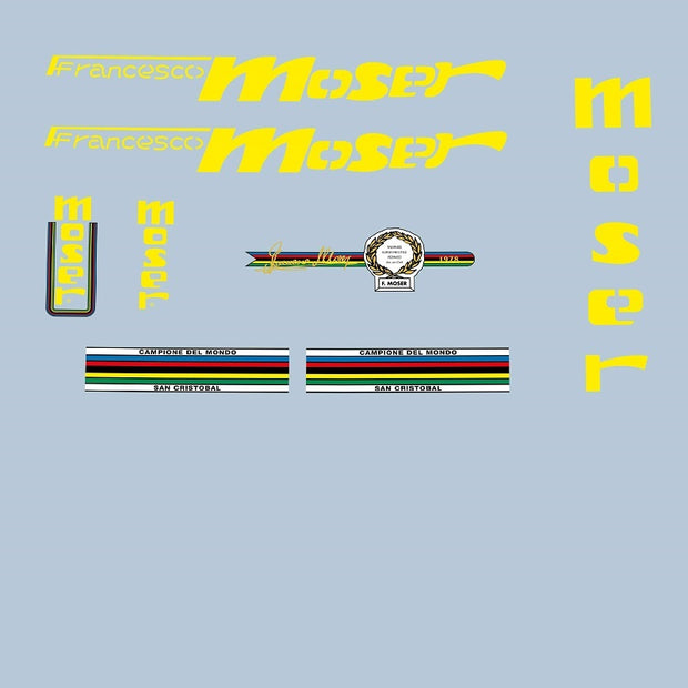 Moser Set 4-Bicycle Decals