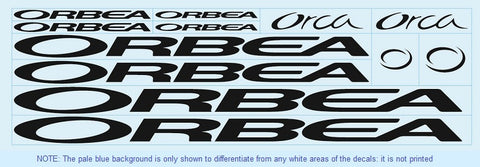 Orbea Bicycle Decals / Stickers