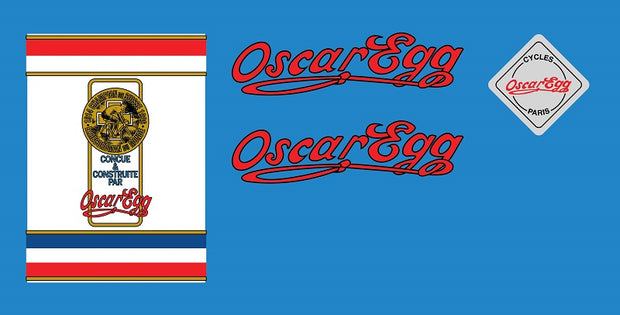Oscar Egg Set 100-Bicycle Decals