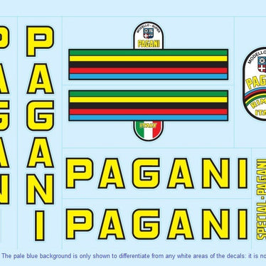 Pagani SET 1-Bicycle Decals