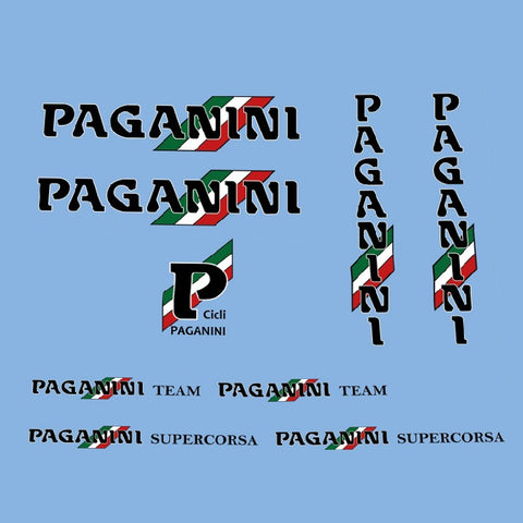 Paganini Bicycle Decals / Stickers