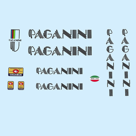 Paganini Bicycle Decals / Stickers