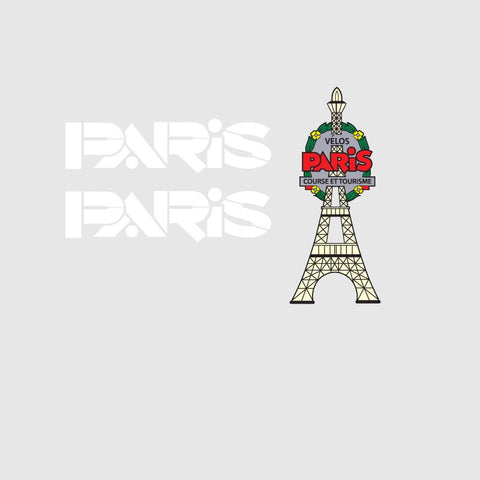 Paris Bicycle Transfers / Decals
