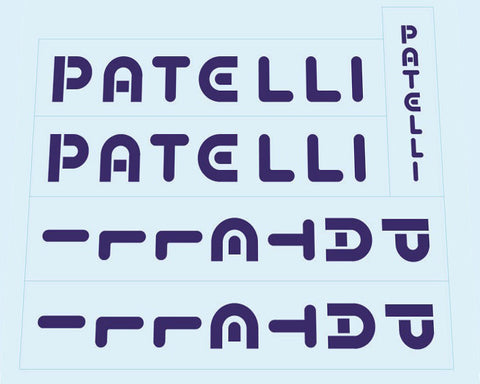 Patelli Bicycle Decals / Stickers