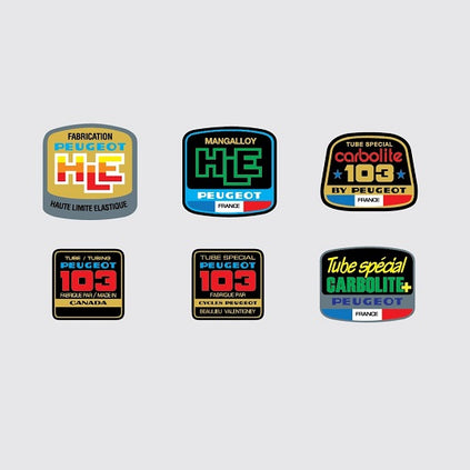 Peugeot Set 13-Bicycle Decals