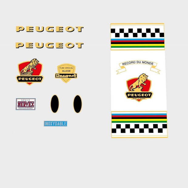 Peugeot Set 158 Record du Monde Bicycle Decals