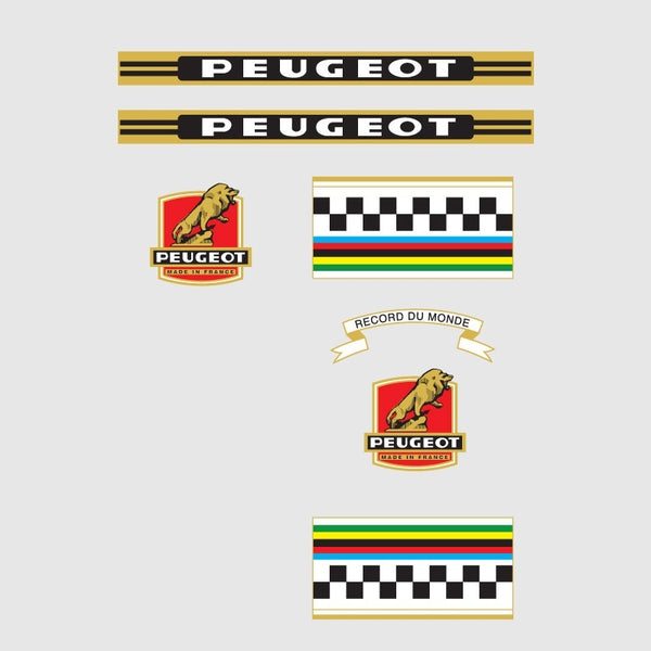 Peugeot Bicycle Decals Late 1960s Early 1970s