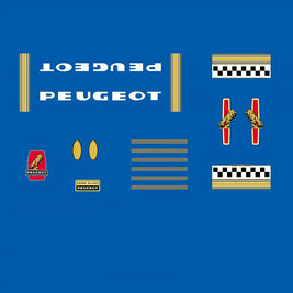 Peugeot Set 250 Bicycle Decals - 1975 and later