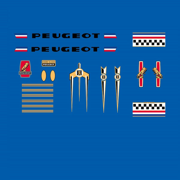 Peugeot Set 255 AO8 Bicycle Decals