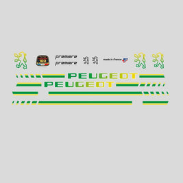 Peugeot Set 25 Premiere Bicycle Decals - Green - mid 1980s