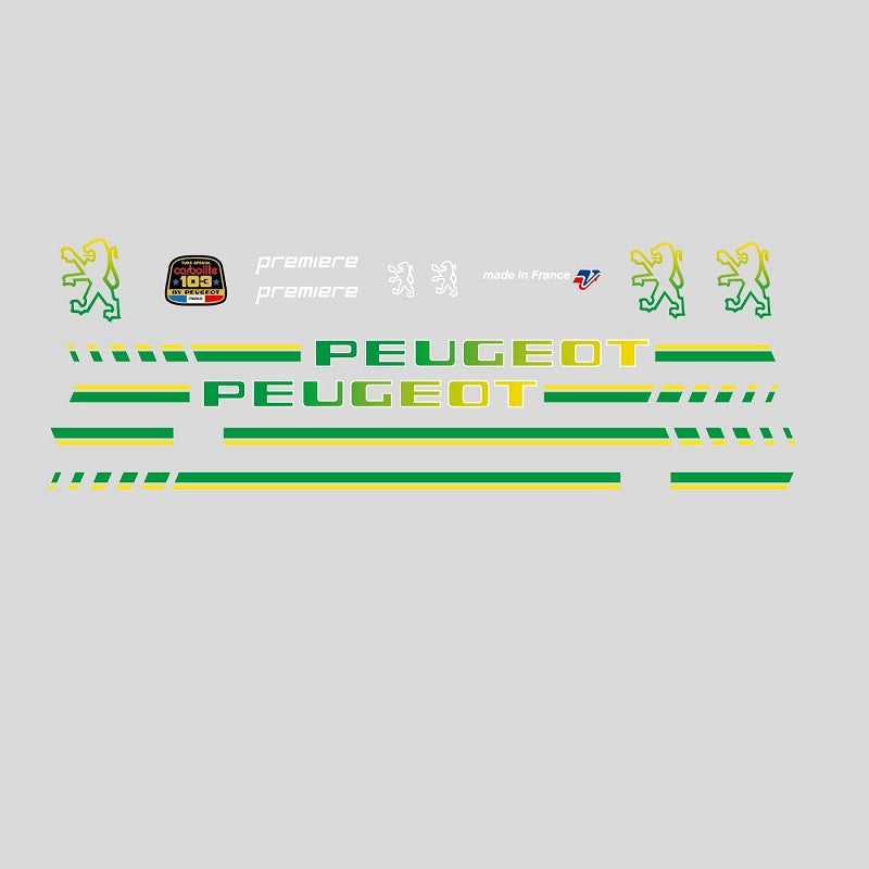 Peugeot Set 26 Premiere Bicycle Decals