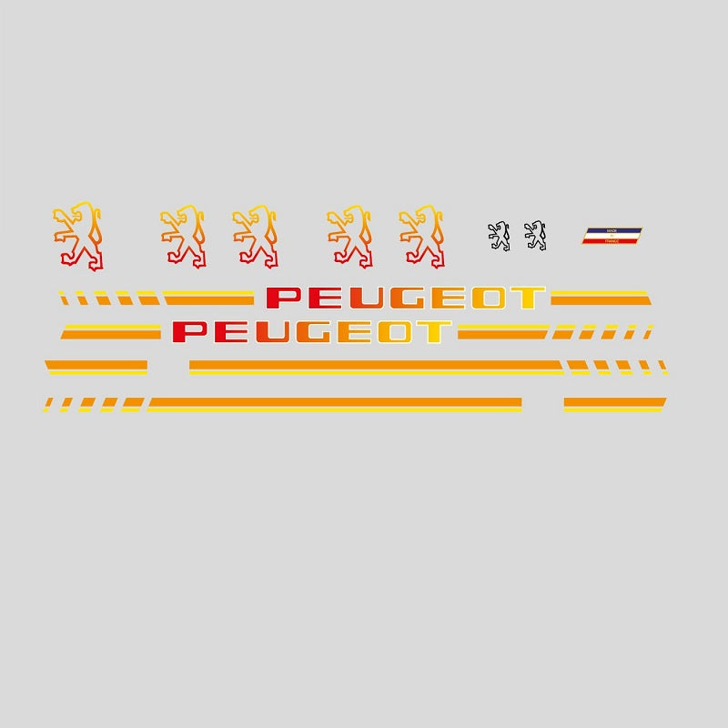 Peugeot Set 28-Bicycle Decals