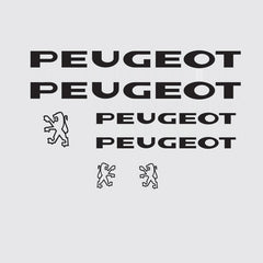 Peugeot Bicycle Decals - Black