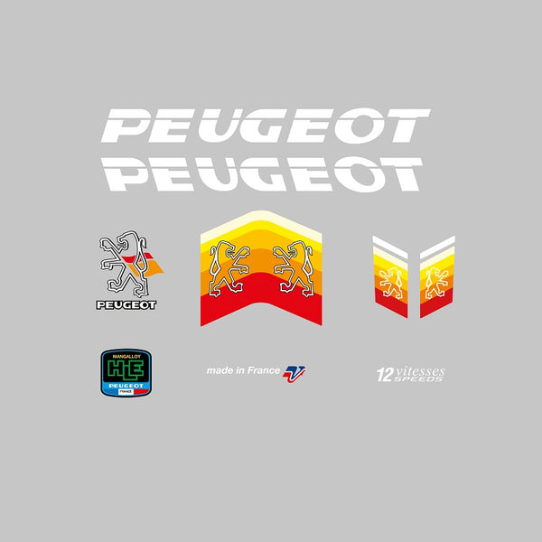 Peugeot Set 34-Bicycle Decals