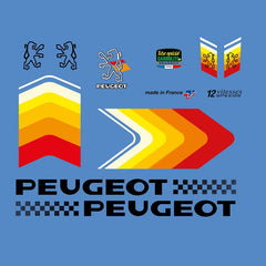 1980s Peugeot Bicycle Decals - Black