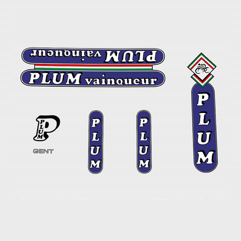 Plum Bicycle Decals / Stickers