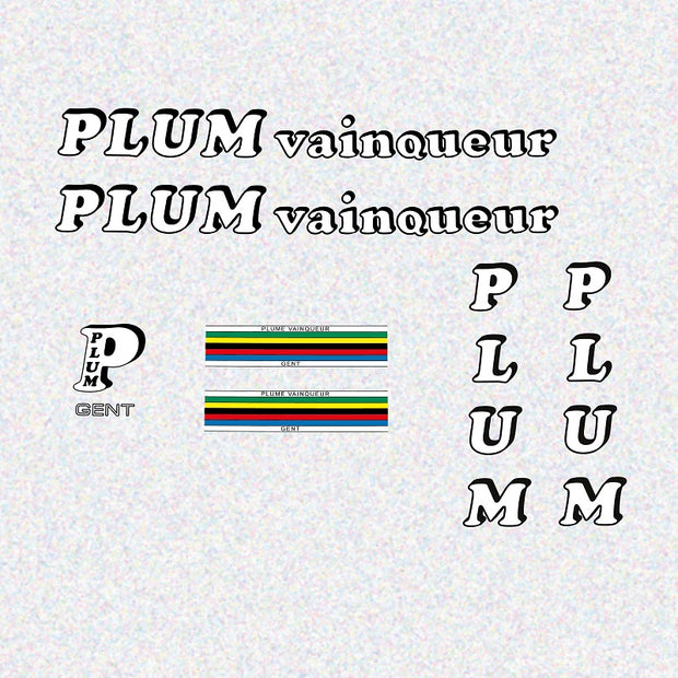 Plum Set 200-Bicycle Decals