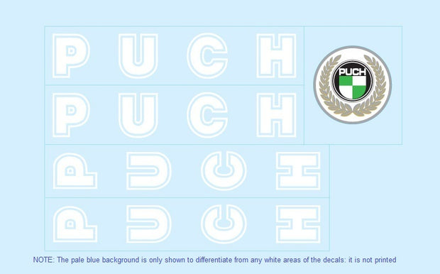 Puch SET 1-Bicycle Decals