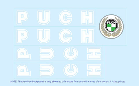 Puch Bicycle Decals / Stickers