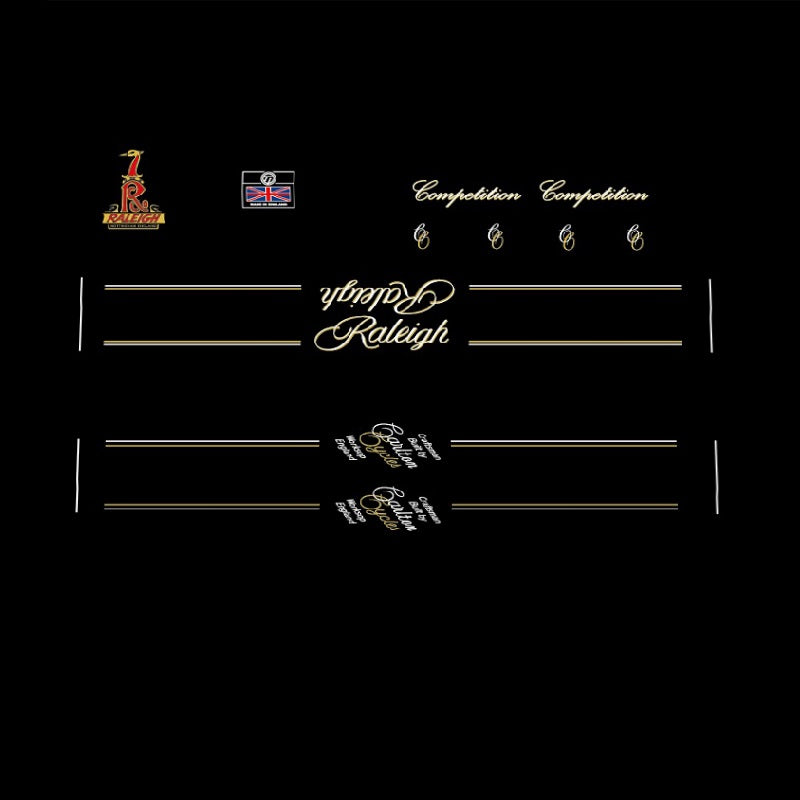 Raleigh Set 101-Bicycle Decals