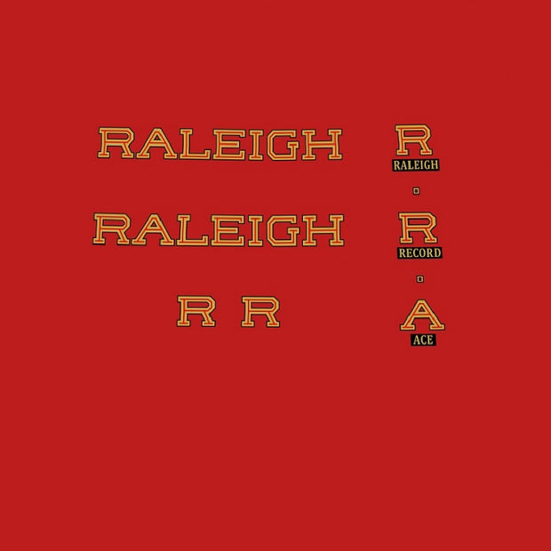 Raleigh Set 1010-Bicycle Decals