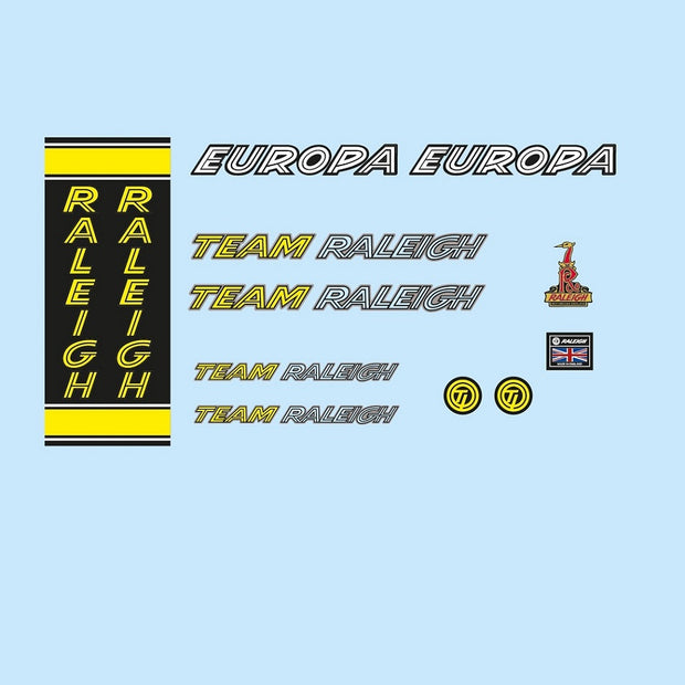 Raleigh Set 10-Bicycle Decals