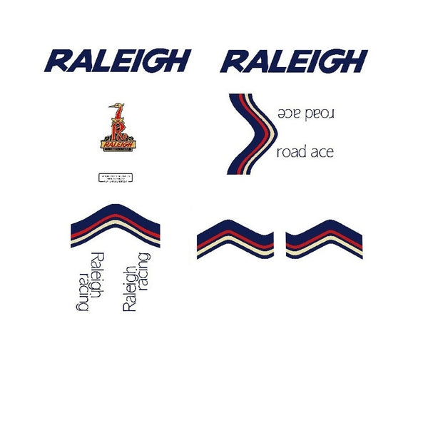 Raleigh Road Ace Bicycle Decals