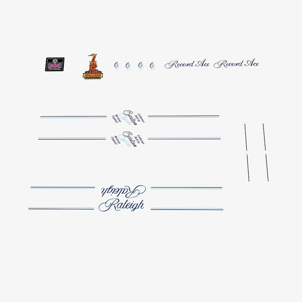 Raleigh Record Ace Bicycle Decals / Stickers