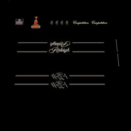 Raleigh Competition Bicycle Decals / Stickers