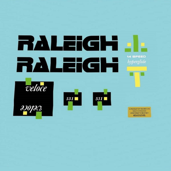 Raleigh SET 350-Bicycle Decals