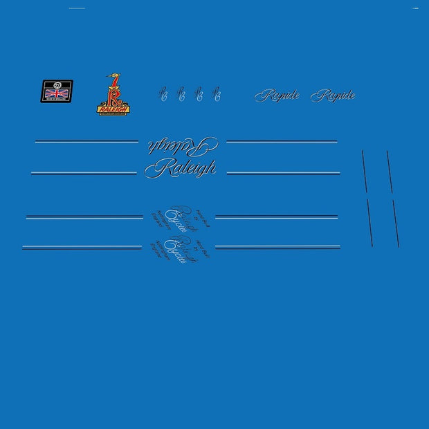 Raleigh Rapide bicycle decals