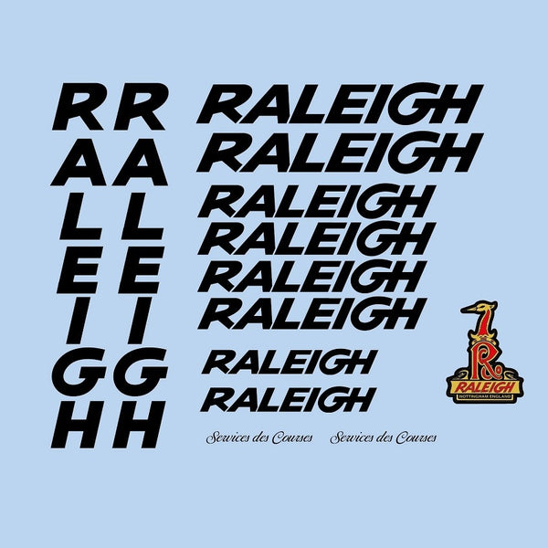 Raleigh SET 3-Bicycle Decals