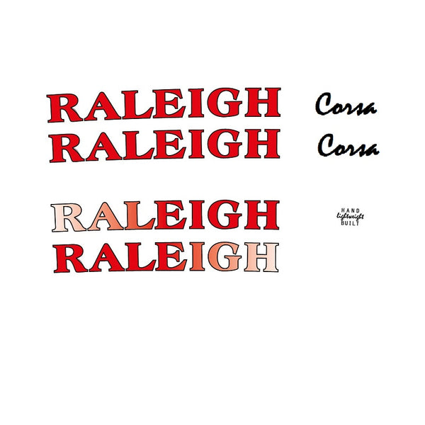 Raleigh Corsa Bicycle Decals Stickers