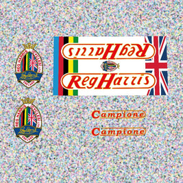 Reg Harris Bicycle Decals / Stickers