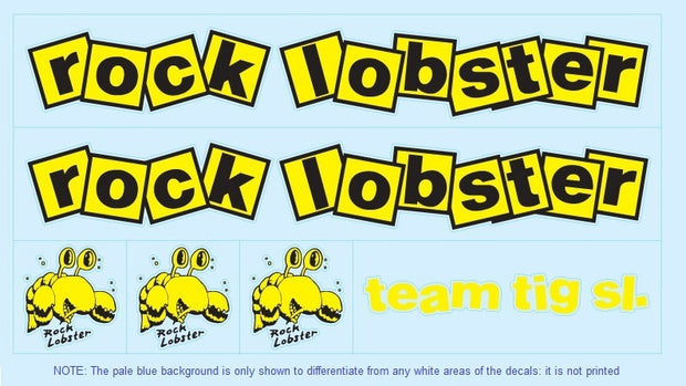 Rock Lobster SET 1-Bicycle Decals
