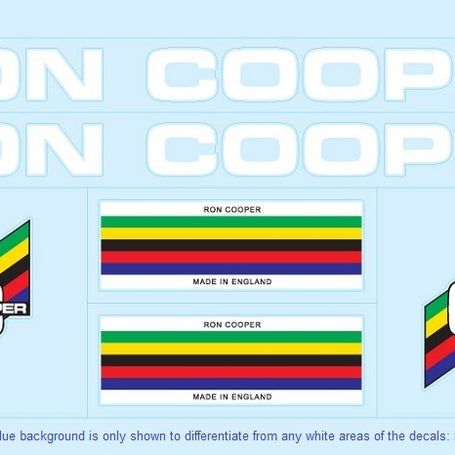 Ron Cooper SET 2-Bicycle Decals